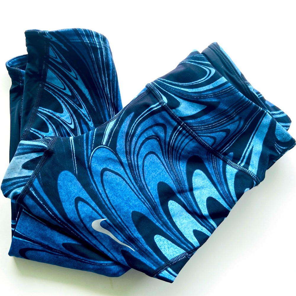 Nike Blue & Black Workout Pants Leggings